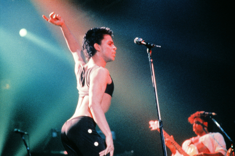 Prince performing during his concert at the Zenith venue in Paris on Aug. 25, 1986
PASCAL GEORGE/AFP/Getty Images